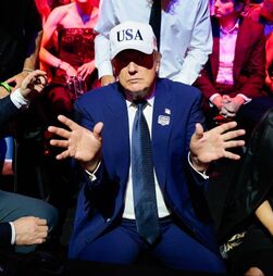 Trump celebra aniversário com combates de UFC no relvado da Casa Branca: veja as imagens