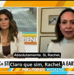Maria Corina Machado diz que 'está na hora' de regressar à Venezuela