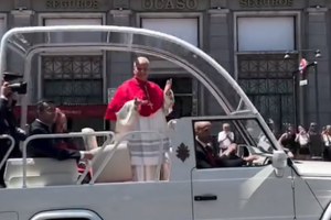Papa Leão XIV volta a protagonizar momento viral com gesto “6-7” em Madrid