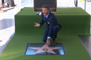 David Beckham recebe estrela no Passeio da Fama de Hollywood