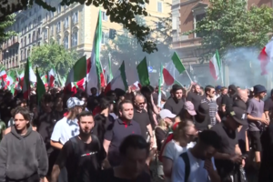 Dezenas de milhares de pessoas protestam em Roma em manifestações rivais sobre imigração