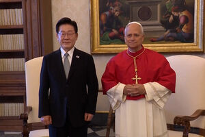 Papa Leão XIV recebe presidente da Coreia do Sul no Vaticano