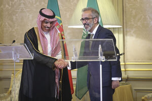 Faisal Bin Farham Al Saud e Paulo Rangel reuniram-se no Palácio das Necessidades
