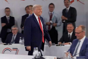 “Quem manda sou eu”: Trump arranca gargalhadas ao chegar a reunião do G7 