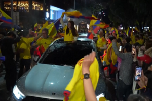 Apoiantes celebram vitória de De La Espriella nas presidenciais colombianas