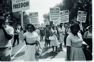 Marcha pelo sonho, 1963  - Marcha em Washington por igualdade racial e direitos civis. 