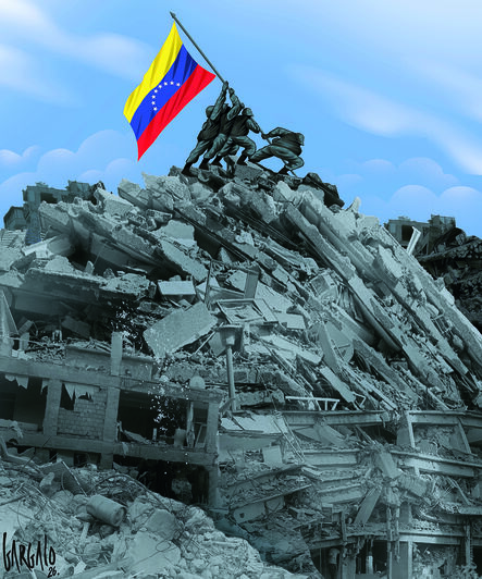 Os sismos na Venezuela retratados no cartoon de Vasco Gargalo  