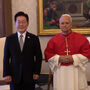 Papa Leão XIV recebe presidente da Coreia do Sul no Vaticano