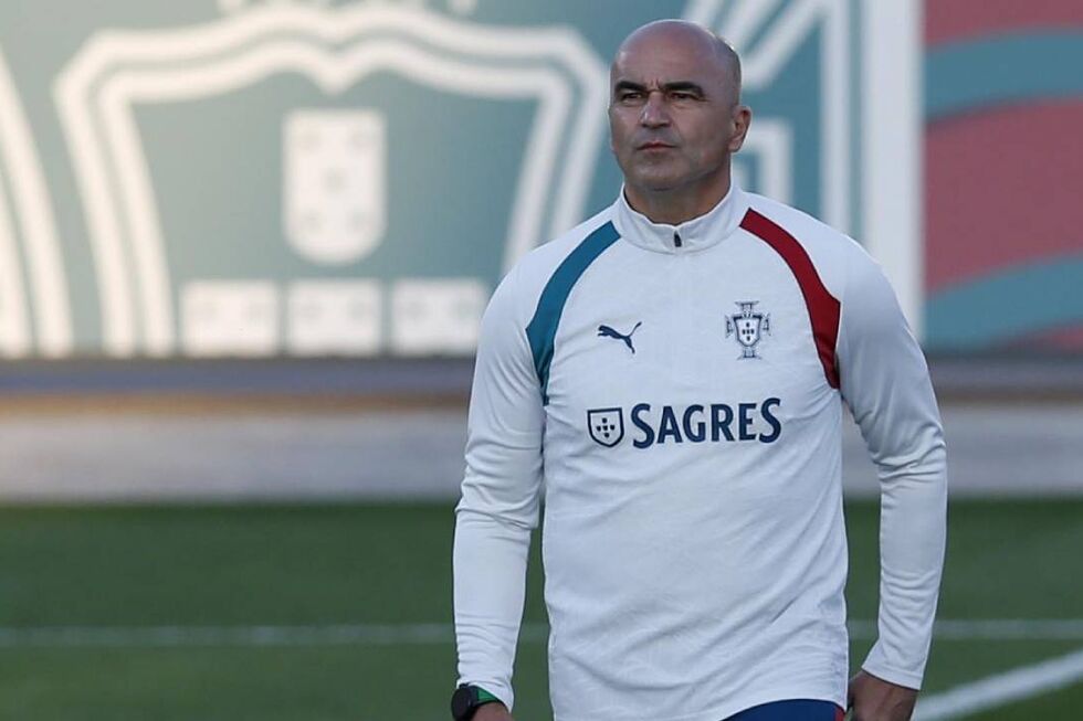 O selecionador nacional, Roberto Martínez