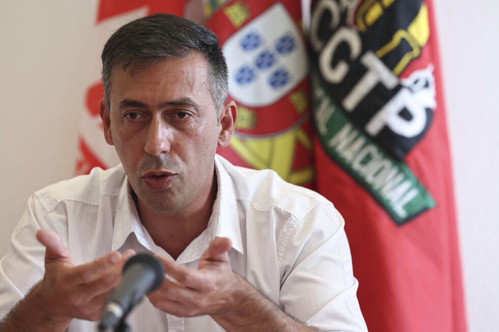 Secretário-geral da CGTP, Tiago Oliveira