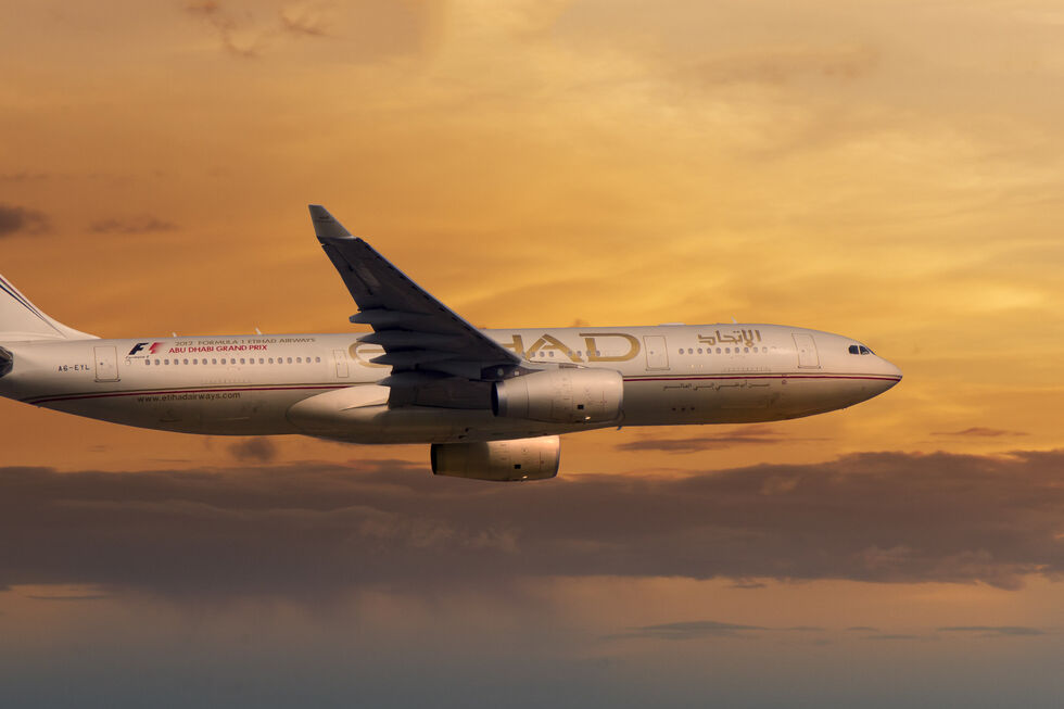Avião da Etihad Airways