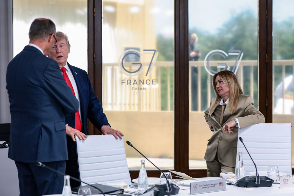 Os dois líderes estiveram reunidos na cimeira dos G7 que decorreu em França