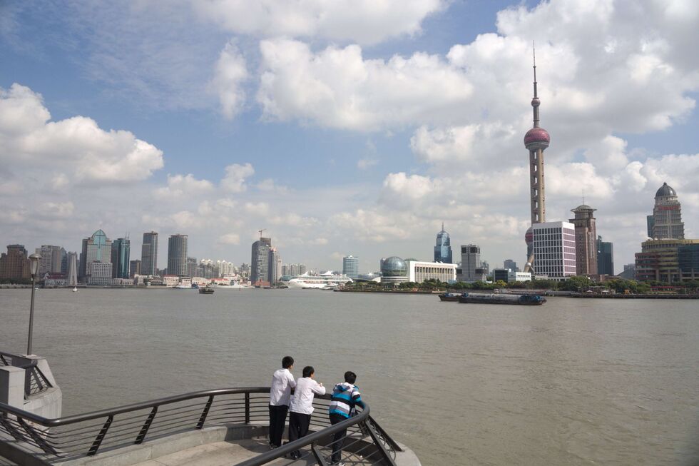 Vista da cidade de Xangai, na China