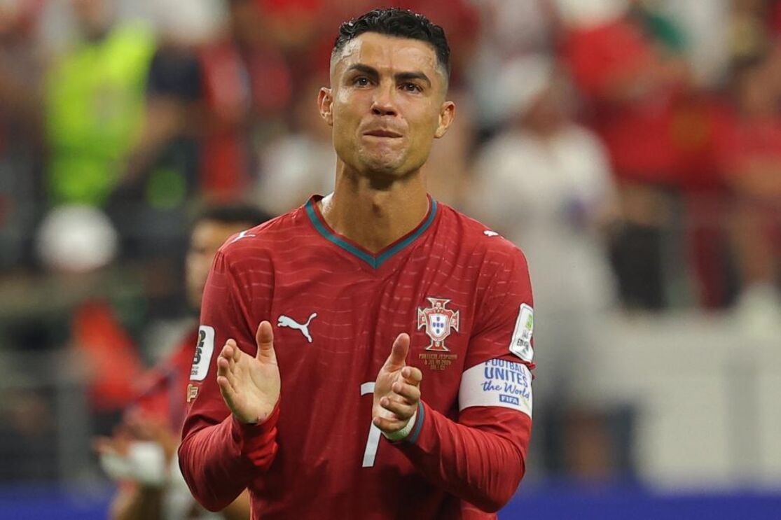 Desilusão no rosto de Ronaldo