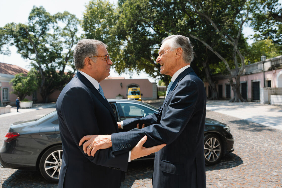 Marcelo Rebelo de Sousa e Cavaco Silva reuniram-se em Belém