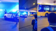 <![CDATA[ Imagens mostram autocarro momentos após colidir com pilar em túnel em Agualva-Cacém ]]>