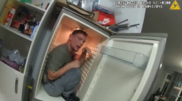 <![CDATA[ Homem esconde-se dentro de frigorífico para escapar à polícia ]]>