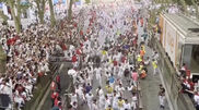 <![CDATA[ Corrida de touros em Pamplona faz vários feridos no quinto dia das festas de São Firmino ]]>
