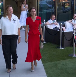 Princesa Kate marca presença na final feminina de Wimbledon