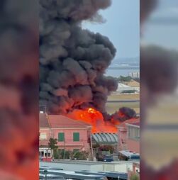Meia centena de bombeiros combatem incêndio industrial em Camarate
