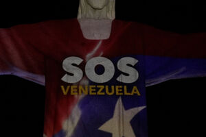 Cristo Redentor ilumina-se com mensagem de apoio às vítimas dos sismos na Venezuela