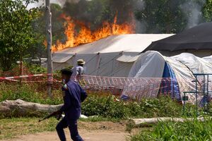  O hospital geral de Rwampara, em Bunia, foi um dos centros incendiados