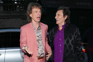 Mick Jagger e Ronnie Wood, dos The Rolling Stones 