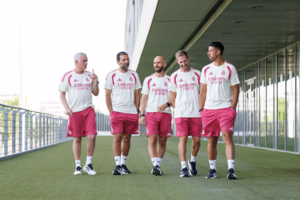 Mourinho, João Tralhão, Roberto Merella, António Dias e Khedira