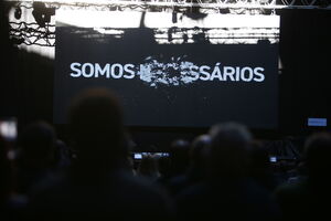 Imagens de uma "Manifestação pela Cultura", que juntou profissionais da cultura em Portugal na praça de touros do Campo Pequeno, em 2020