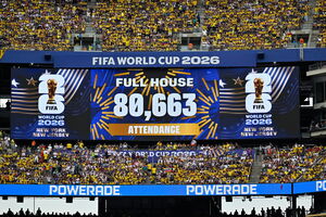 Assistência no jogo entre Equador e Alemanha, no MetLife Stadium (EUA)