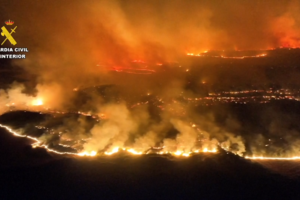 Incêndio fora de controlo: imagens aéreas mostram rastro de destruição em Saragoça 