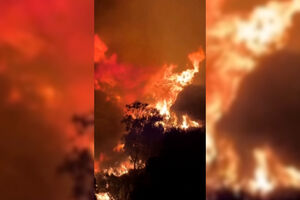 Incêndios obrigam à retirada de moradores na Sicília, em Itália 