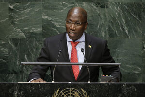 Simões Pereira discursa na ONU em 2014, quando liderava o executivo da Guiné-Bissau