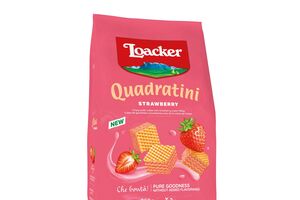 Loacker Quadratini de morango, a pura bondade sem aromatizantes
