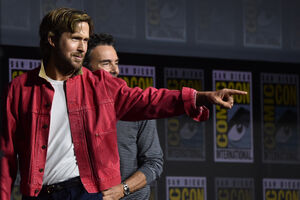 Ryan Gosling e Shawn Levy na Comic-Con San Diego