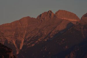 O cume do Monte Olimpo