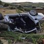 A imagem do acidente: despiste seguido de capotamento fatal para Manú, antigo jogador do Benfica