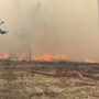 Bombeiros combatem incêndio de grandes dimensões no sudoeste de França