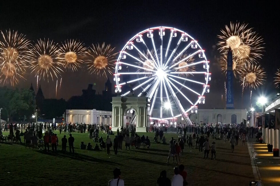 Fogo de artifício ilumina Washington nos 250 anos dos Estados Unidos