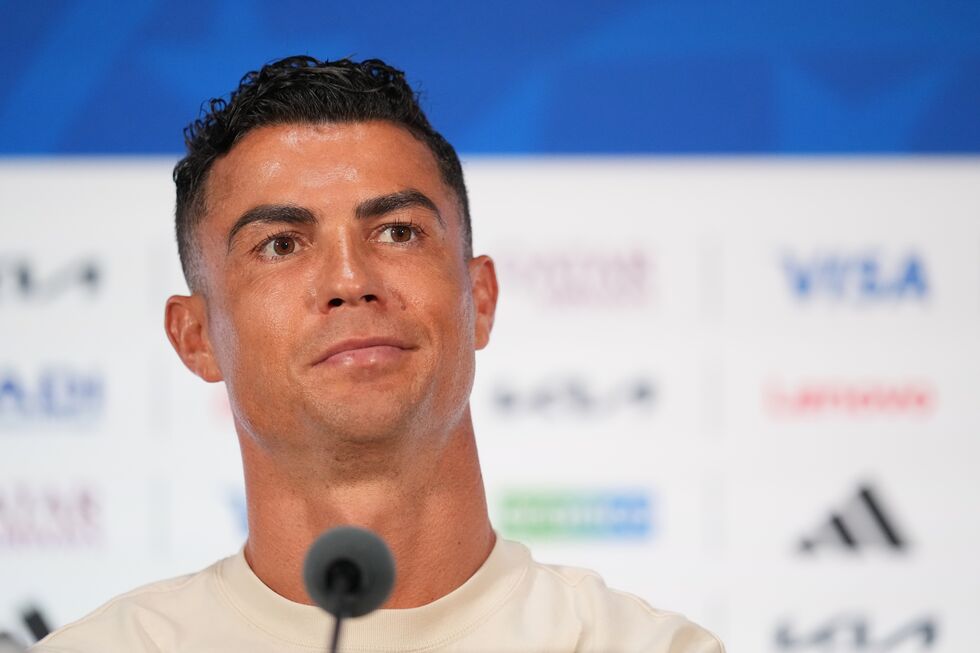 Cristiano Ronaldo em conferência de imprensa