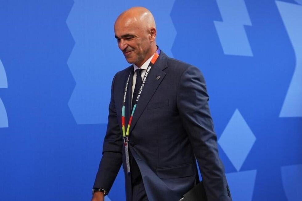 Roberto Martínez na chegada ao estádio