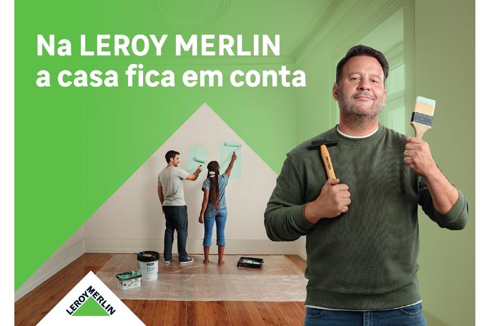 Leroy Merlin mostra homem a pintar casa para reforçar posicionamento
