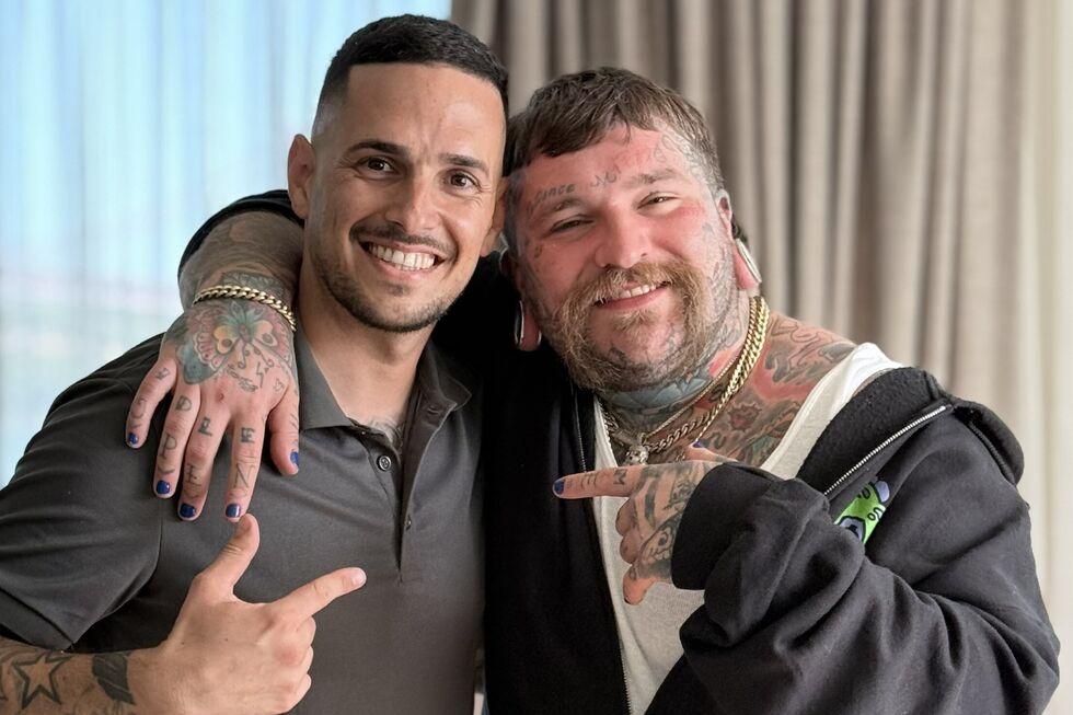Clife Patachao tatuou Teddy Swims em Lisboa