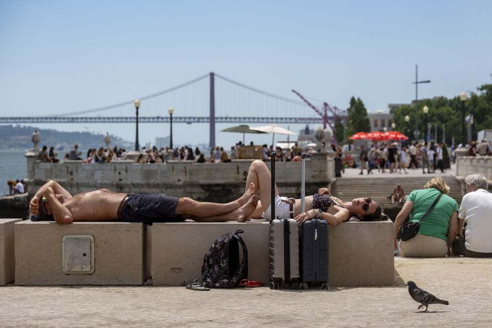 Turistas em Lisboa