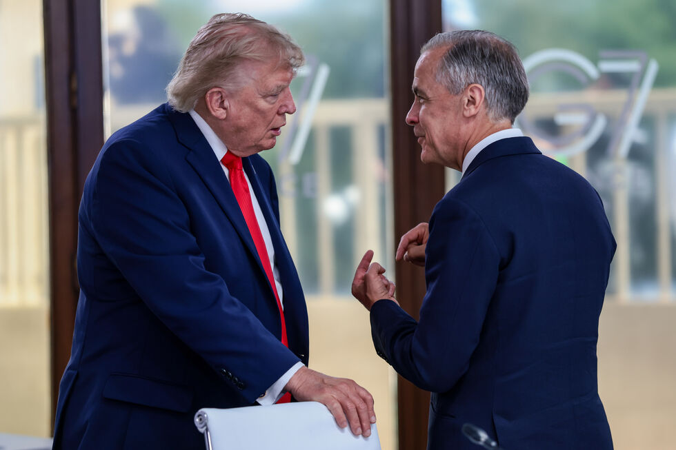 Trump e Carney encontraram-se em Junho, no G7