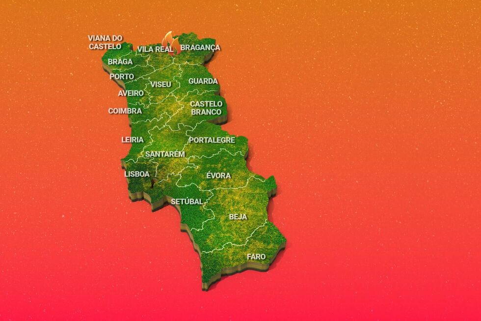 Este é o ponto de situação dos incêndios em Portugal. Veja o mapa