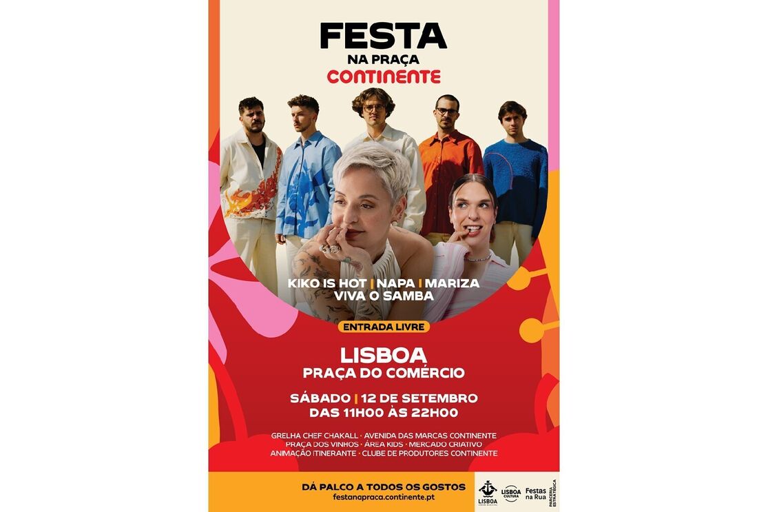 Festa na Praça Continente em Lisboa, Praça do Comércio, 12 de setembro