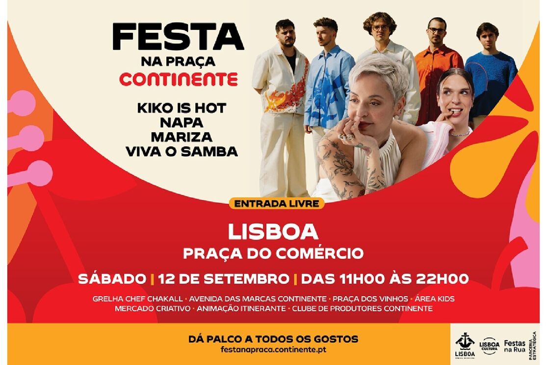 Festa na Praça do Comércio com Kiko is Hot, Napa e Mariza