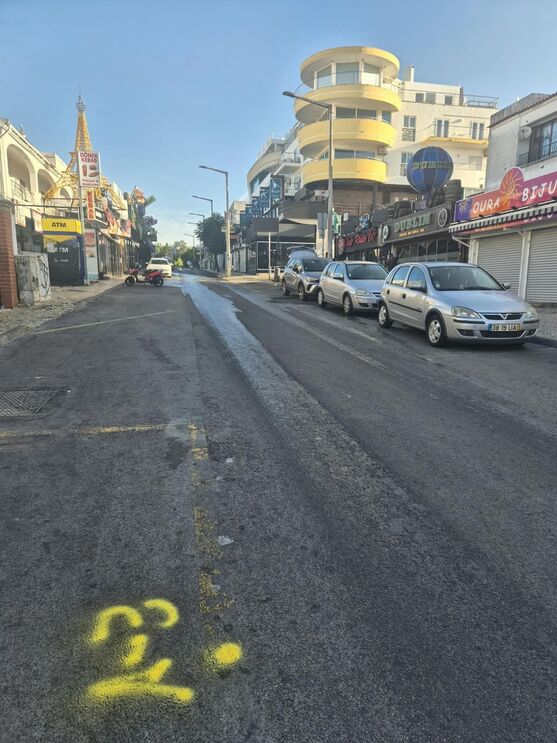 Local onde quatro mulheres foram atropeladas em Albufeira