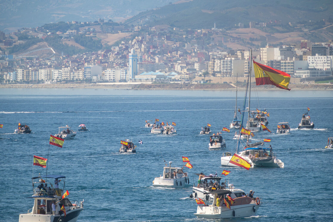 Grupos de vários pontos da Andaluzia prestaram apoio a Ceuta 